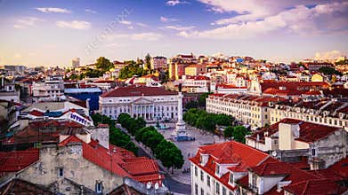 Rossio Square of Lisbon, Portugal