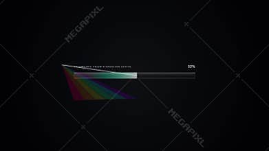 Animated of Volumetric Prism Light Refraction
