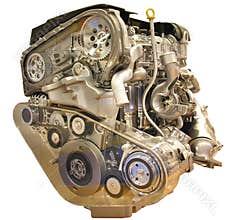 Car engine isolated