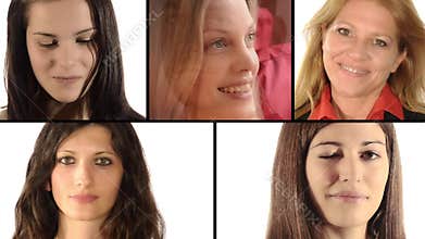 Collage including portraits of diverse people