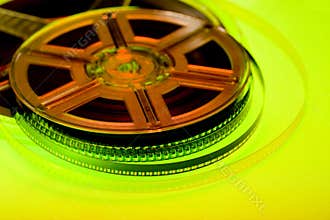 Colorful film reel concept