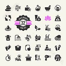 Spa & Beauty Icons Set