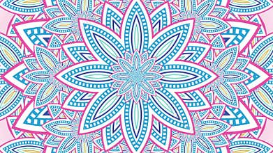 Abstract floral kaleidoscope