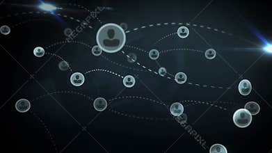 Social network media concept