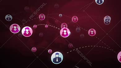 Social network media concept