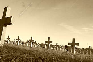 on battlefield of Vimy world war one France.