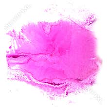 Art The pink watercolor ink paint blob watercolour