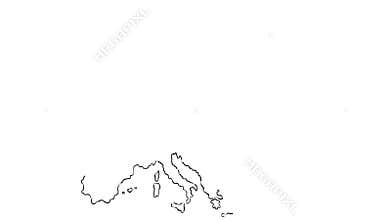 Europe map hand draw
