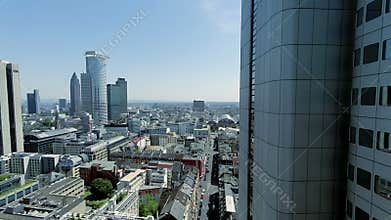 Modern glass buildings