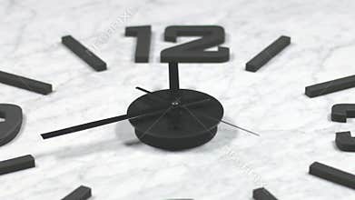 Clock Fast Time Lapse Moving Forward Zoomed