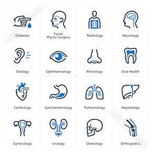 Medical & Health Care Icons Set 1 - Specialties