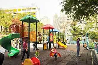 childrens playground chinese family