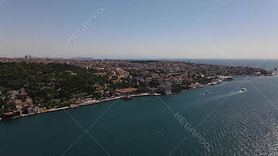 Bosphorus Istanbul Aerial Drone View