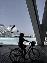 People going about their daily lives in the streets of the city of Valencia