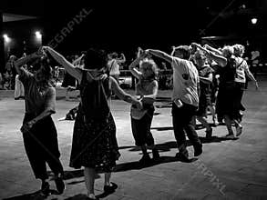 people enjoying the 2026 Bilbao festivities