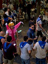 people enjoying the 2026 Bilbao festivities