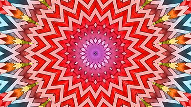 4K Colorful looping kaleidoscope sequence