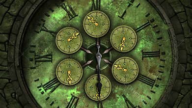 Vintage Clock Face Ticking Loopable