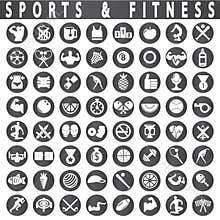 Fitness and sports Icons