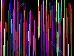 Multicolored Thick Abstract Paint Drips