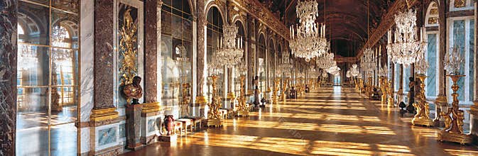 Hall of Mirrors of Versailles Palace France