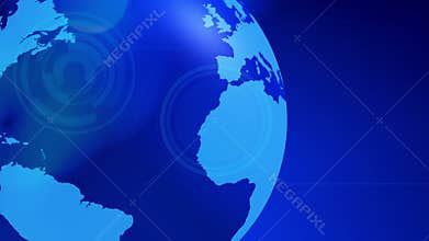 Business world globe rotating background