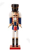 Antique Nutcracker Drummer isolated