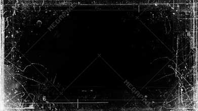 Abstract Grunge Video Frame Matte