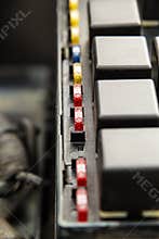 Automobile fuses and relays