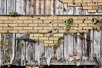 Old Building Exterior Grunge Wall