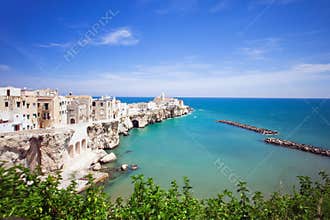 View of Vieste, Italy