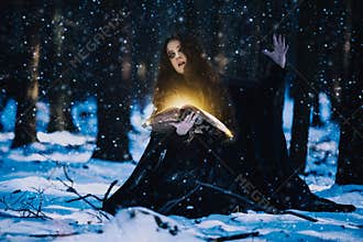 Sorceress celebrating the magic