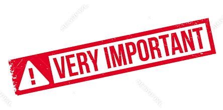 Very Important rubber stamp