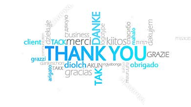 Thank You, Animated Typography