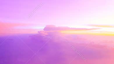 Sunny sky pink sunset background