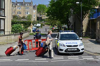 People Evacuate Homes After Bomb Find in Bath England