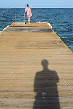 Couple at Sea Dock