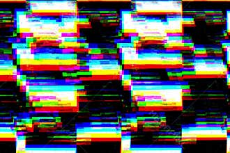 Black and white background realistic flickering, analog vintage TV signal with bad interference, static noise background