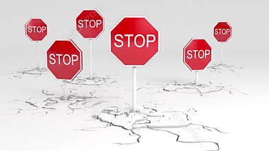 Caution! STOP!