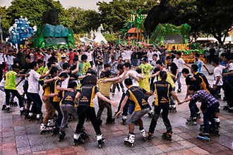 Skaters enjoy celebration