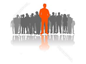 The one through many people