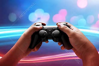 Playing video games