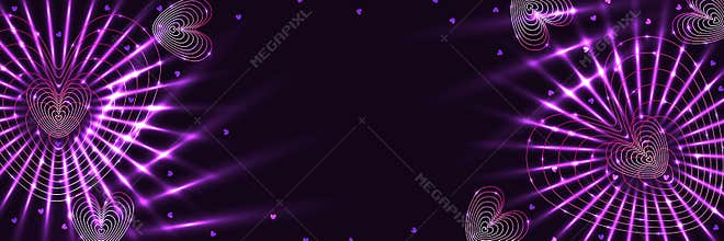 Love bright banner RGB