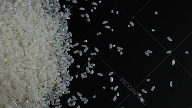 Pour grain rice left