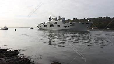 Hms Ocean, Aircraft carrier Royal NAY Battleship, plymouth , devon