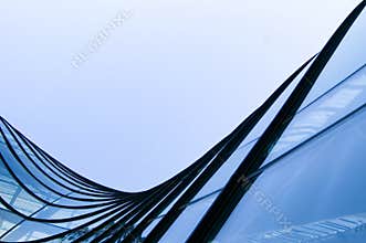 Windows by modern building