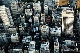 Crowded city of New York