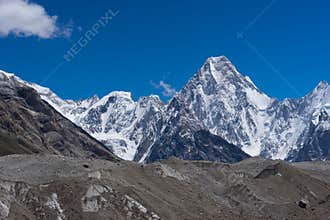 Gasherbrum massif mountain, Karakorum mountain range, K2 trek, P