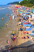 Crowded beach-Miedzyzdroje-Poland