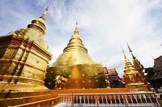 Group of Chedi, Stupa at Wat Phra Singh